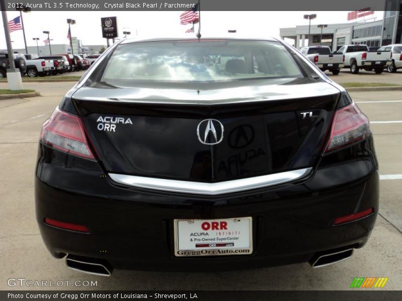 Crystal Black Pearl / Parchment 2012 Acura TL 3.5 Technology