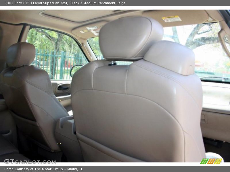 Black / Medium Parchment Beige 2003 Ford F150 Lariat SuperCab 4x4