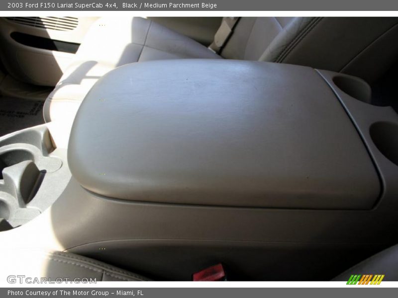 Black / Medium Parchment Beige 2003 Ford F150 Lariat SuperCab 4x4