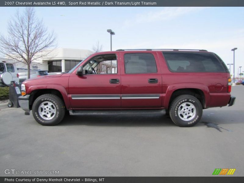 Sport Red Metallic / Dark Titanium/Light Titanium 2007 Chevrolet Avalanche LS 4WD
