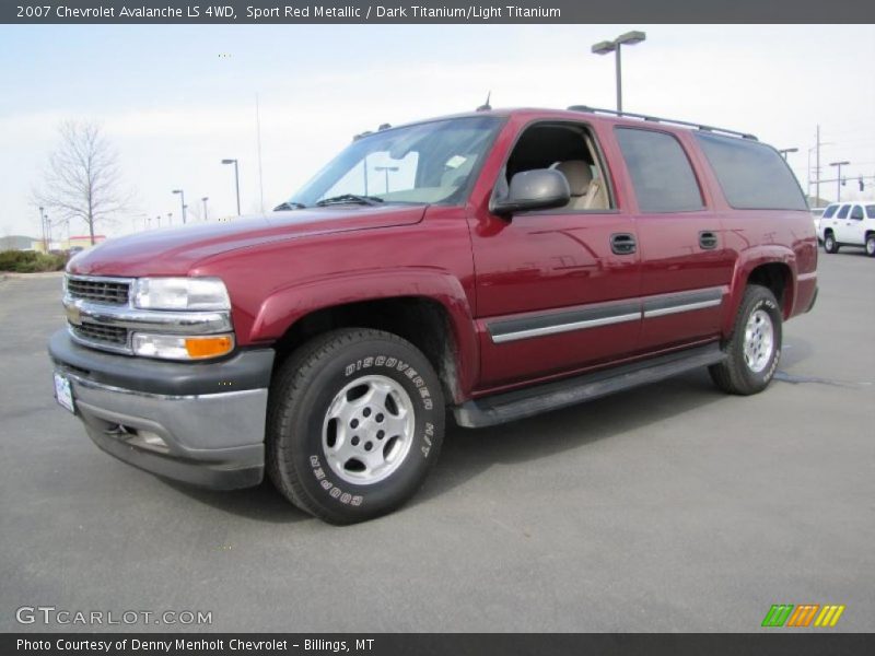 Sport Red Metallic / Dark Titanium/Light Titanium 2007 Chevrolet Avalanche LS 4WD
