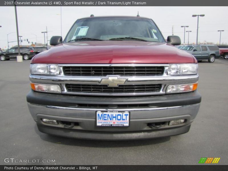Sport Red Metallic / Dark Titanium/Light Titanium 2007 Chevrolet Avalanche LS 4WD