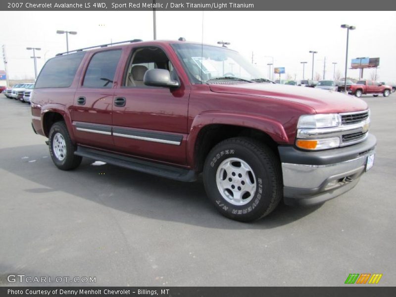 Sport Red Metallic / Dark Titanium/Light Titanium 2007 Chevrolet Avalanche LS 4WD