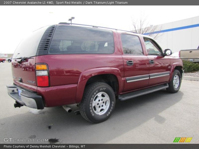 Sport Red Metallic / Dark Titanium/Light Titanium 2007 Chevrolet Avalanche LS 4WD