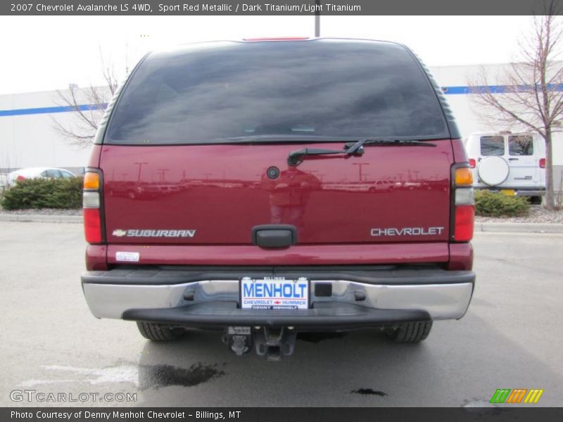 Sport Red Metallic / Dark Titanium/Light Titanium 2007 Chevrolet Avalanche LS 4WD