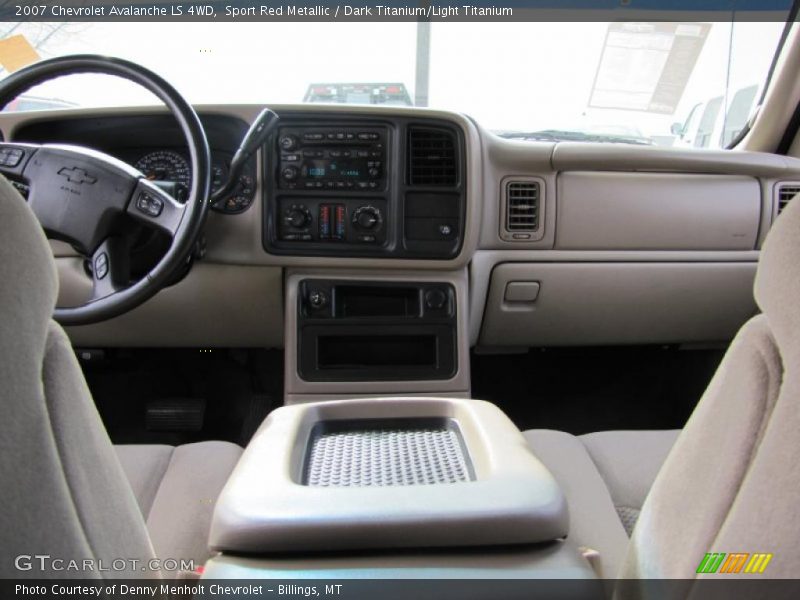 Sport Red Metallic / Dark Titanium/Light Titanium 2007 Chevrolet Avalanche LS 4WD