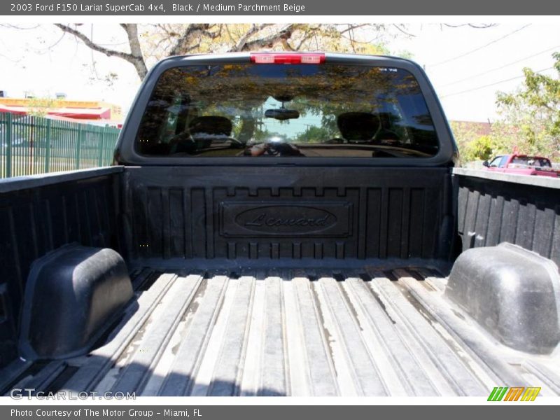 Black / Medium Parchment Beige 2003 Ford F150 Lariat SuperCab 4x4