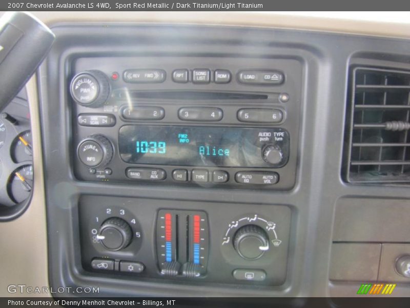 Sport Red Metallic / Dark Titanium/Light Titanium 2007 Chevrolet Avalanche LS 4WD