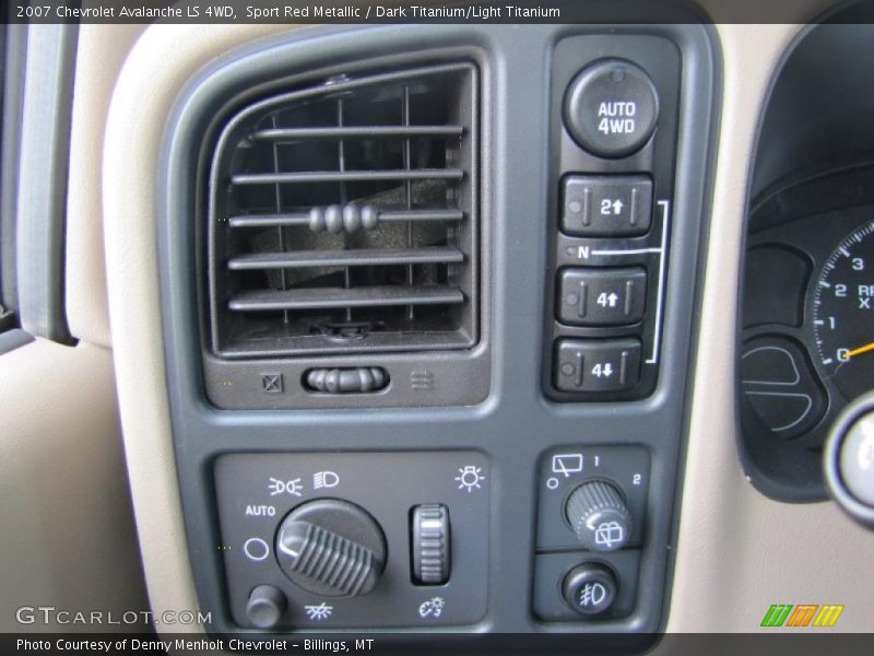 Sport Red Metallic / Dark Titanium/Light Titanium 2007 Chevrolet Avalanche LS 4WD