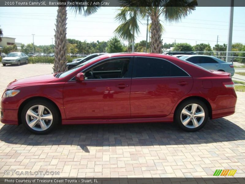 Barcelona Red Metallic / Ash Gray 2010 Toyota Camry SE