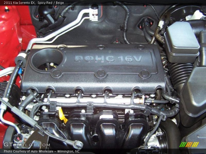 2011 Sorento EX Engine - 2.4 Liter DOHC 16-Valve Dual CVVT 4 Cylinder