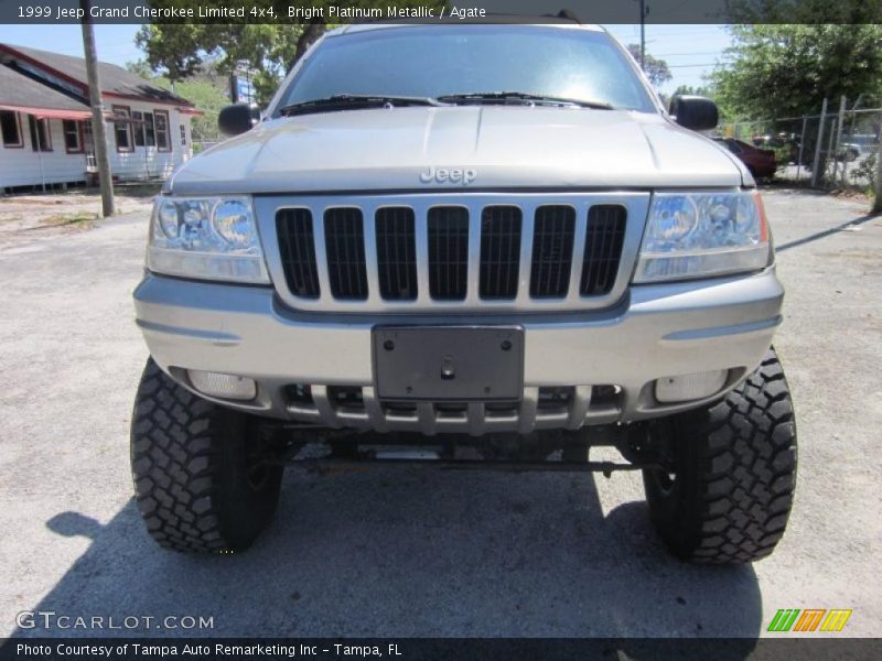 Bright Platinum Metallic / Agate 1999 Jeep Grand Cherokee Limited 4x4