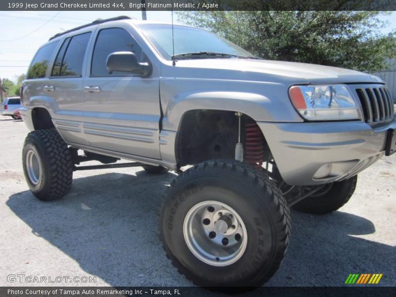 Bright Platinum Metallic / Agate 1999 Jeep Grand Cherokee Limited 4x4