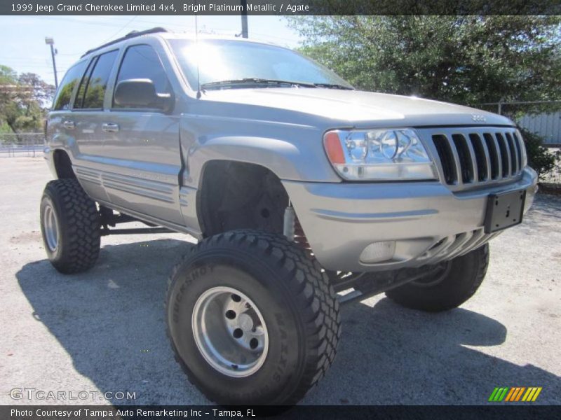 Bright Platinum Metallic / Agate 1999 Jeep Grand Cherokee Limited 4x4