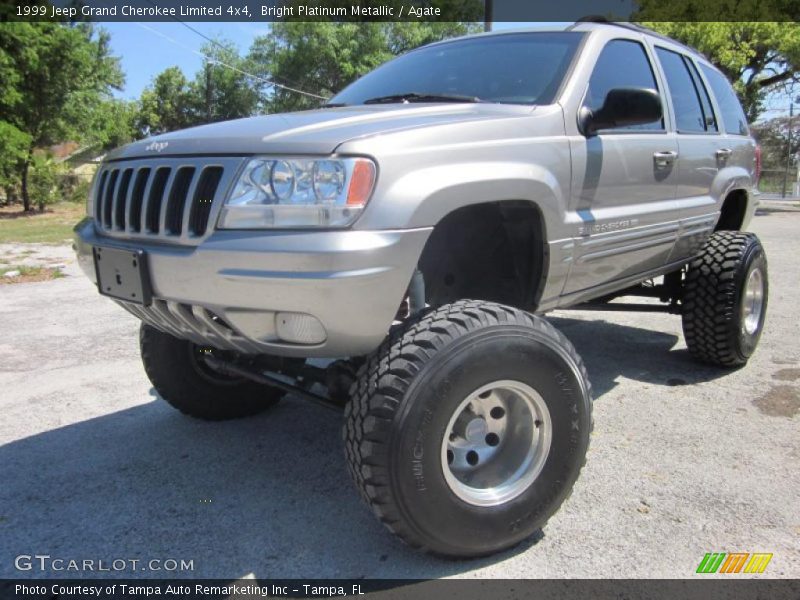 Bright Platinum Metallic / Agate 1999 Jeep Grand Cherokee Limited 4x4