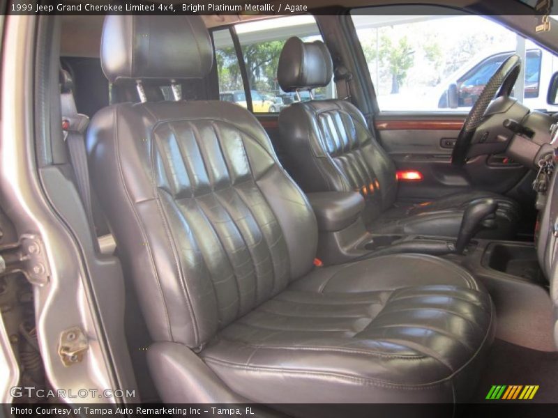 Bright Platinum Metallic / Agate 1999 Jeep Grand Cherokee Limited 4x4