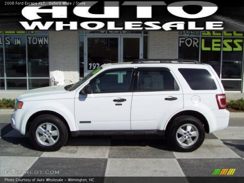 Oxford White / Stone 2008 Ford Escape XLT