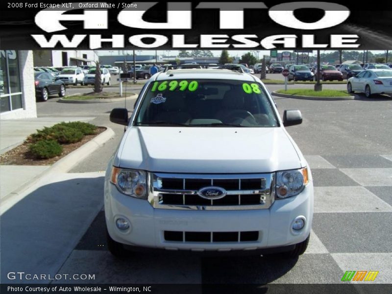 Oxford White / Stone 2008 Ford Escape XLT