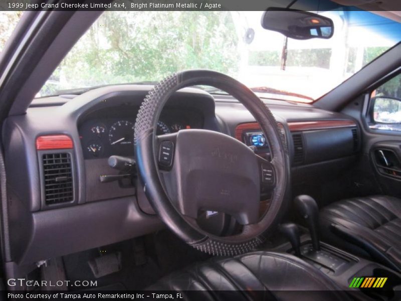 Bright Platinum Metallic / Agate 1999 Jeep Grand Cherokee Limited 4x4