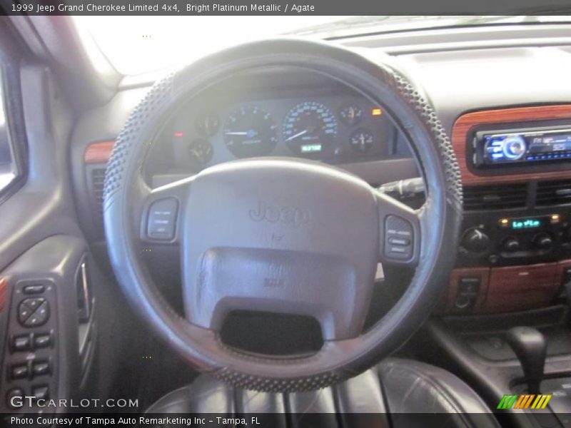 Bright Platinum Metallic / Agate 1999 Jeep Grand Cherokee Limited 4x4