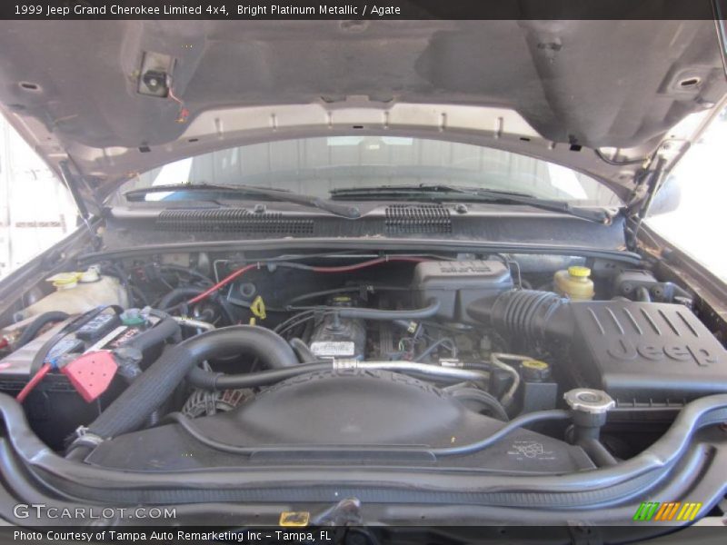 Bright Platinum Metallic / Agate 1999 Jeep Grand Cherokee Limited 4x4