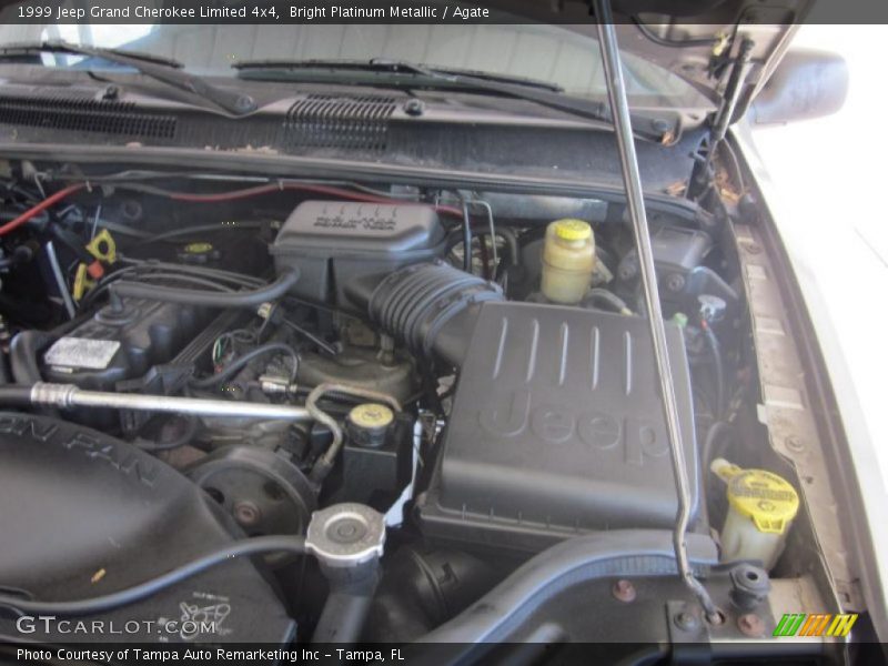 Bright Platinum Metallic / Agate 1999 Jeep Grand Cherokee Limited 4x4