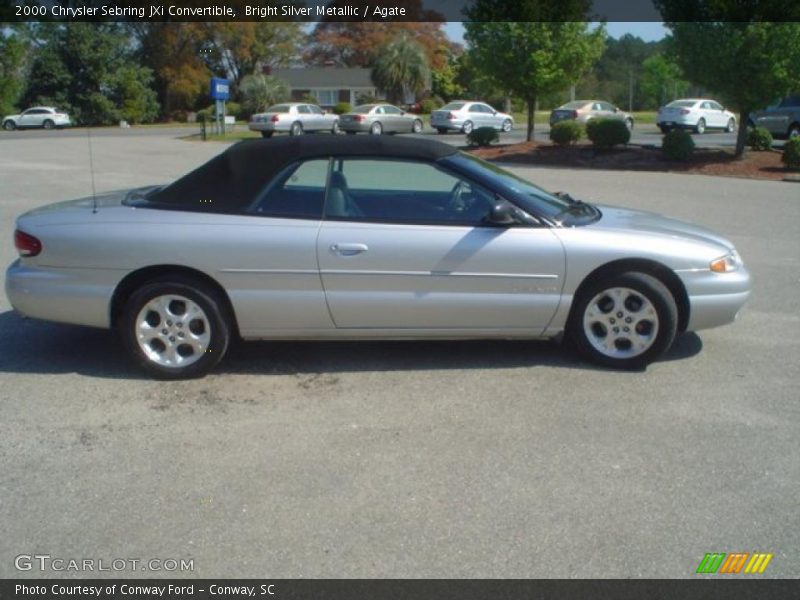 Bright Silver Metallic / Agate 2000 Chrysler Sebring JXi Convertible