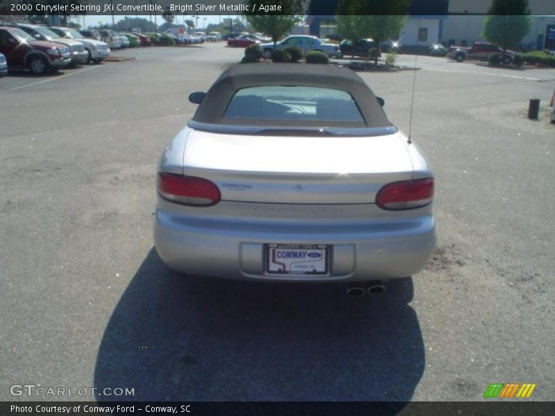 Bright Silver Metallic / Agate 2000 Chrysler Sebring JXi Convertible