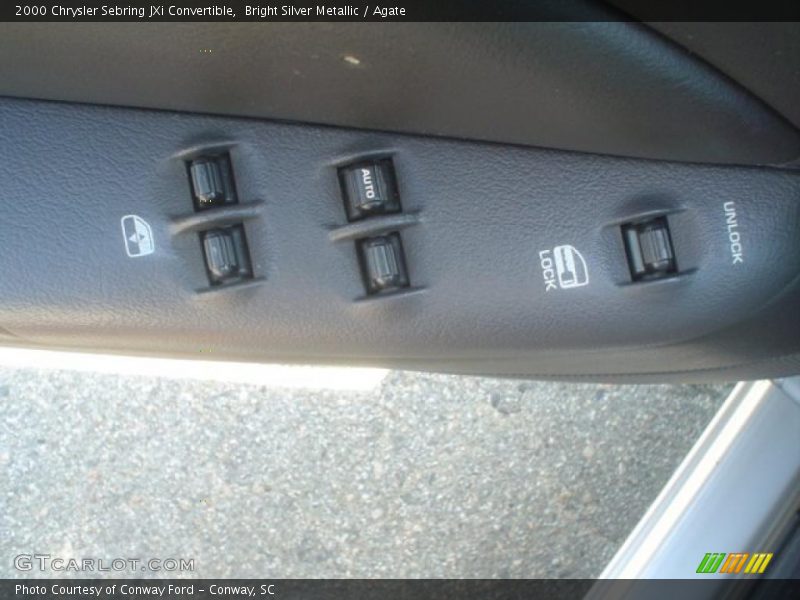 Bright Silver Metallic / Agate 2000 Chrysler Sebring JXi Convertible