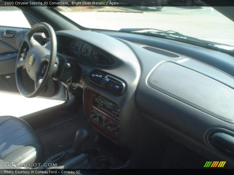 Bright Silver Metallic / Agate 2000 Chrysler Sebring JXi Convertible