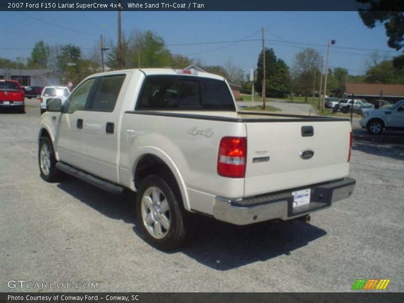 White Sand Tri-Coat / Tan 2007 Ford F150 Lariat SuperCrew 4x4