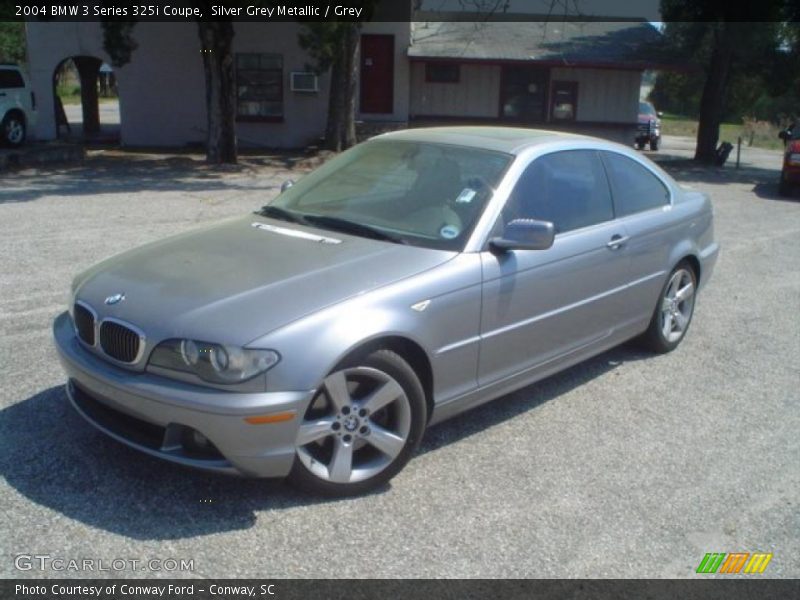 Silver Grey Metallic / Grey 2004 BMW 3 Series 325i Coupe