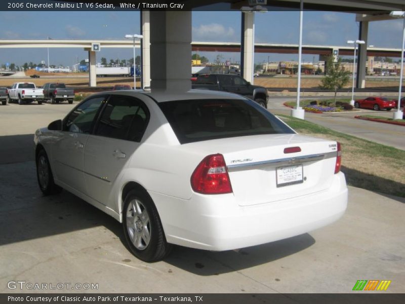 White / Titanium Gray 2006 Chevrolet Malibu LT V6 Sedan