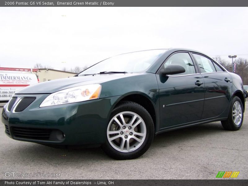 Emerald Green Metallic / Ebony 2006 Pontiac G6 V6 Sedan