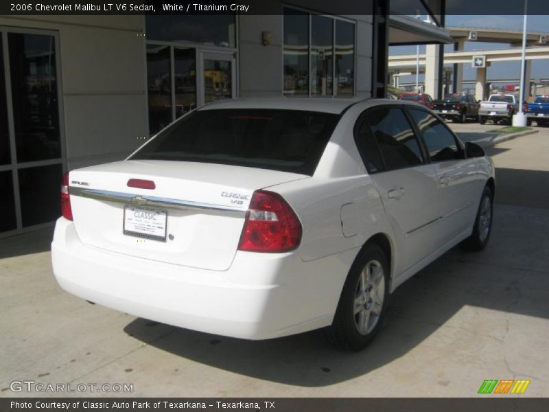 White / Titanium Gray 2006 Chevrolet Malibu LT V6 Sedan
