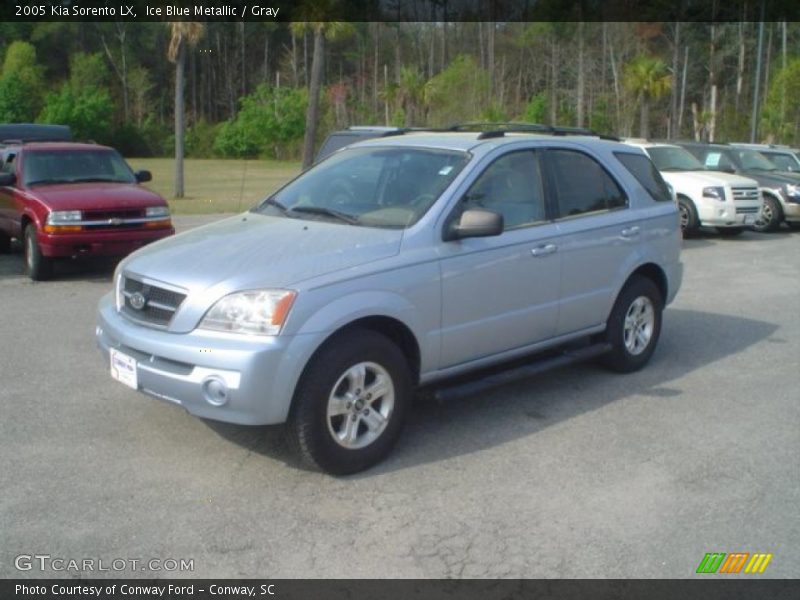 Ice Blue Metallic / Gray 2005 Kia Sorento LX