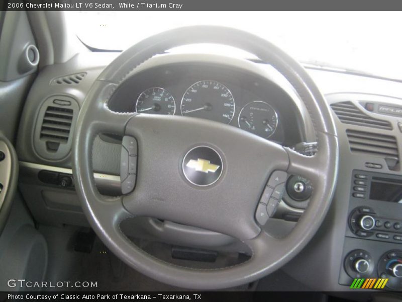 White / Titanium Gray 2006 Chevrolet Malibu LT V6 Sedan