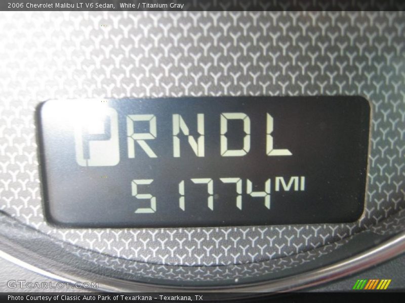 White / Titanium Gray 2006 Chevrolet Malibu LT V6 Sedan