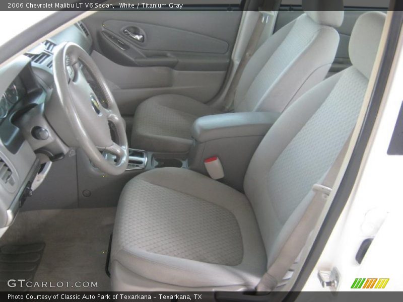 White / Titanium Gray 2006 Chevrolet Malibu LT V6 Sedan