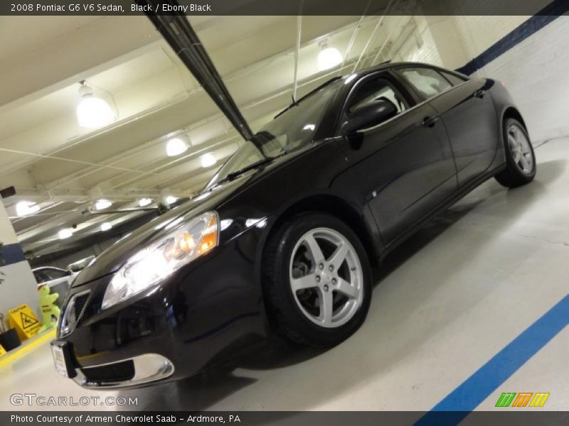 Black / Ebony Black 2008 Pontiac G6 V6 Sedan