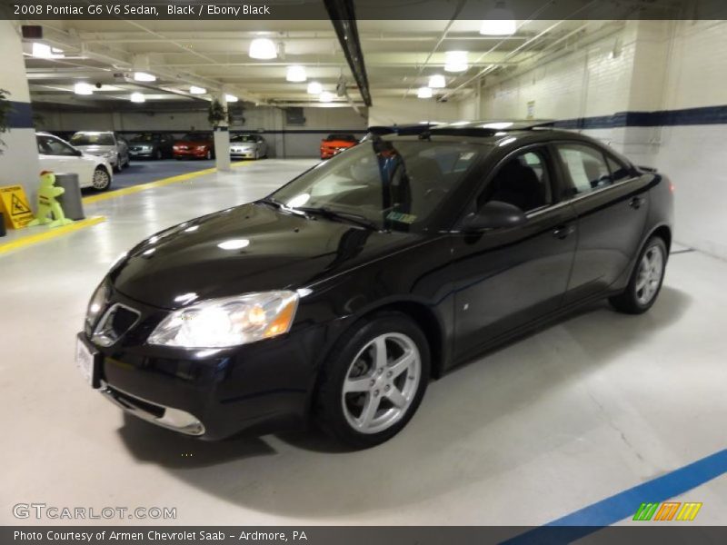 Black / Ebony Black 2008 Pontiac G6 V6 Sedan
