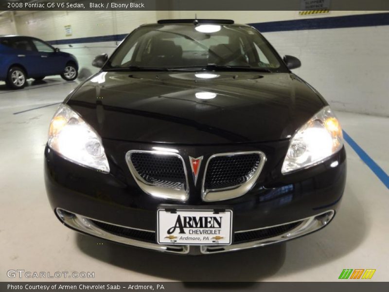 Black / Ebony Black 2008 Pontiac G6 V6 Sedan