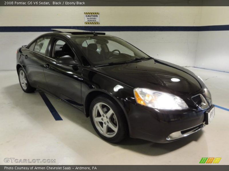 Black / Ebony Black 2008 Pontiac G6 V6 Sedan