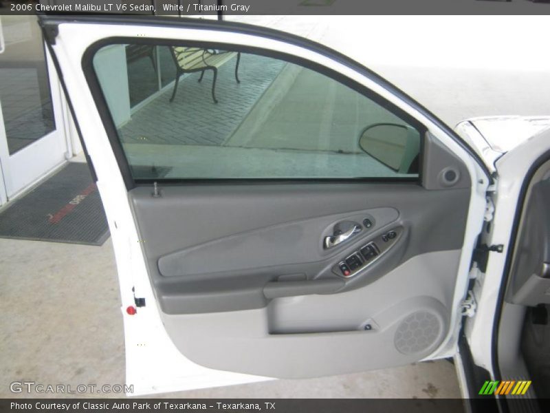 White / Titanium Gray 2006 Chevrolet Malibu LT V6 Sedan