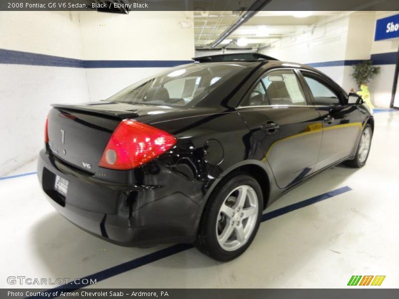 Black / Ebony Black 2008 Pontiac G6 V6 Sedan
