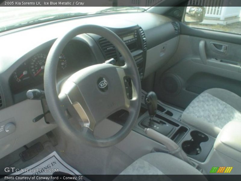 Ice Blue Metallic / Gray 2005 Kia Sorento LX