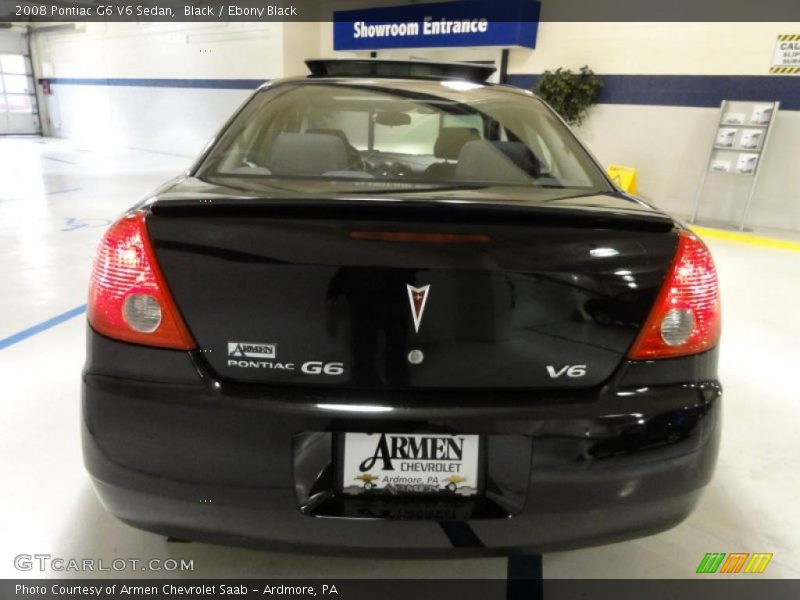 Black / Ebony Black 2008 Pontiac G6 V6 Sedan