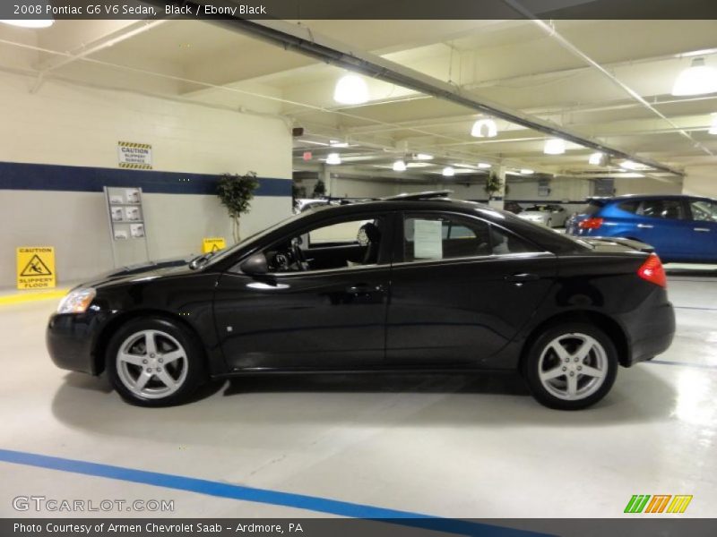 Black / Ebony Black 2008 Pontiac G6 V6 Sedan