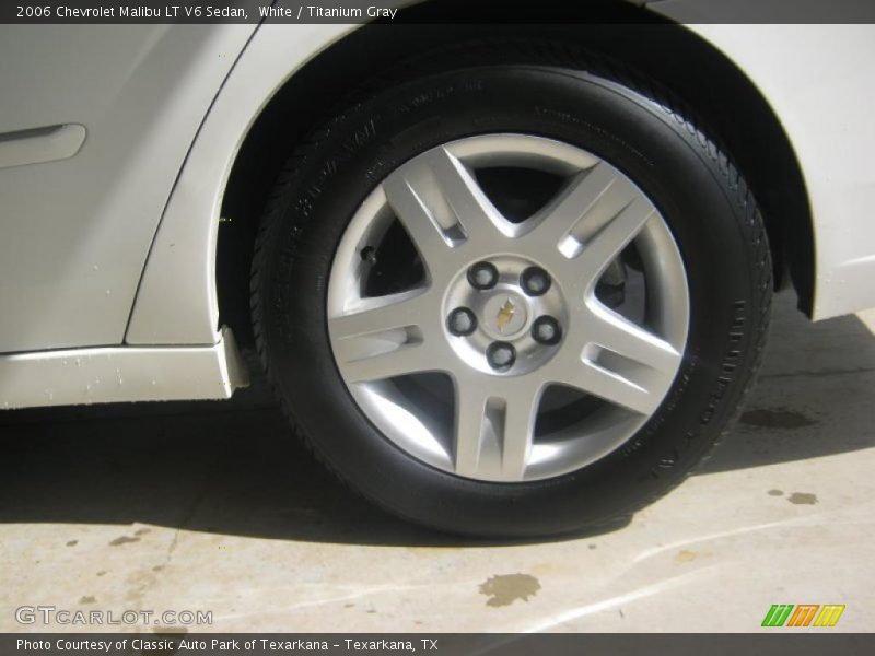 White / Titanium Gray 2006 Chevrolet Malibu LT V6 Sedan