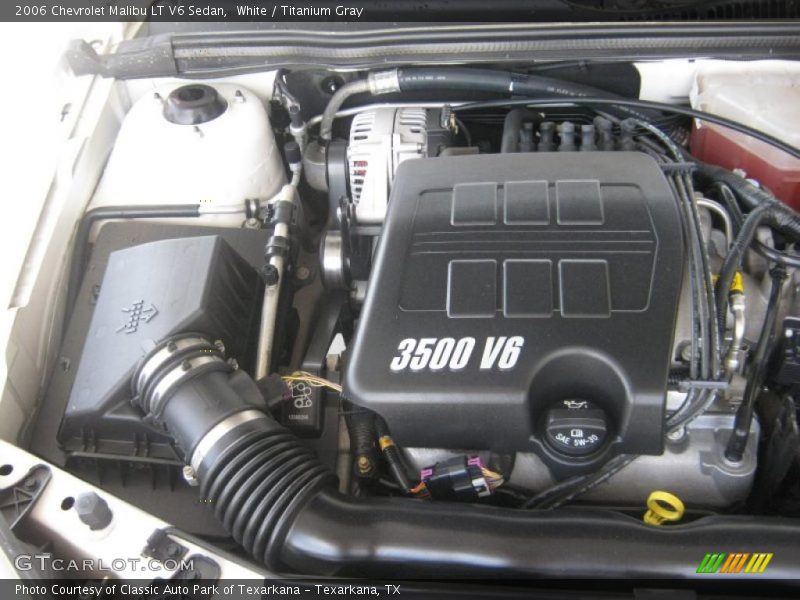 White / Titanium Gray 2006 Chevrolet Malibu LT V6 Sedan